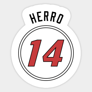 Tyler Herro Name and Number Sticker